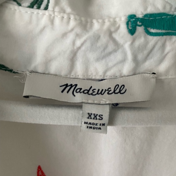 Madewell Summer Friday Embroidered Courier Button-Back Shirt - Picture 7 of 8